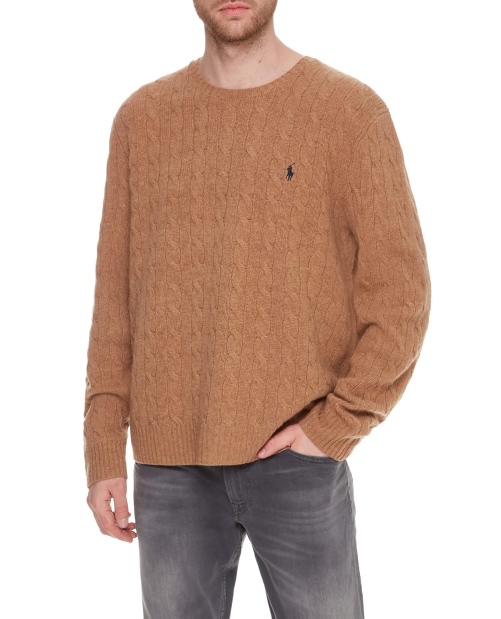 Шерстяной свитер Polo Ralph Lauren 710719546010, коричневый цвет • Купить в интернет-магазине Kameron
