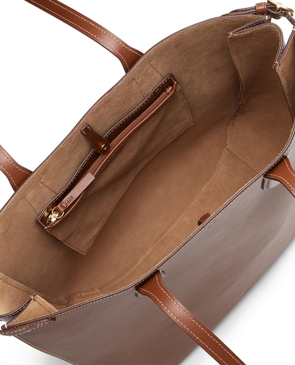 Сумка-тоут Bellport North-South зі шкіри Polo Ralph Lauren 428962757001, коричневий колір • Купити в інтернет-магазині Kameron