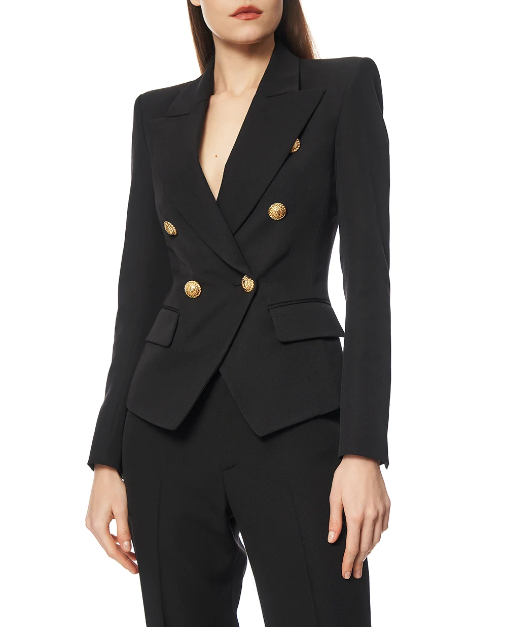 Жакет Grain de Poudre из шерсти Balmain GF1SI505WC09, черный цвет • Купить в интернет-магазине Kameron