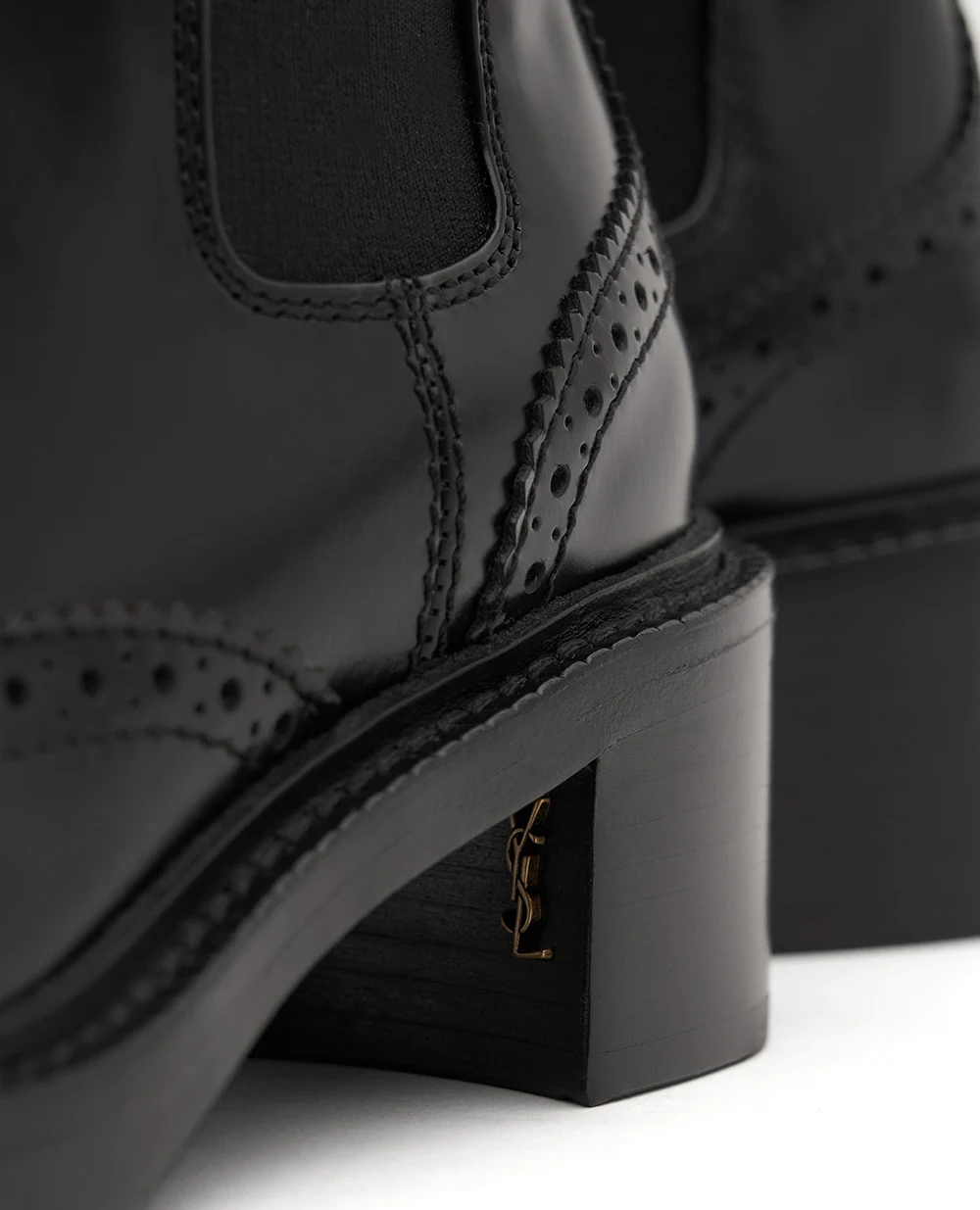 Черевики Saint Laurent 841133-AAE8L, чорний колір • Купити в інтернет-магазині Kameron