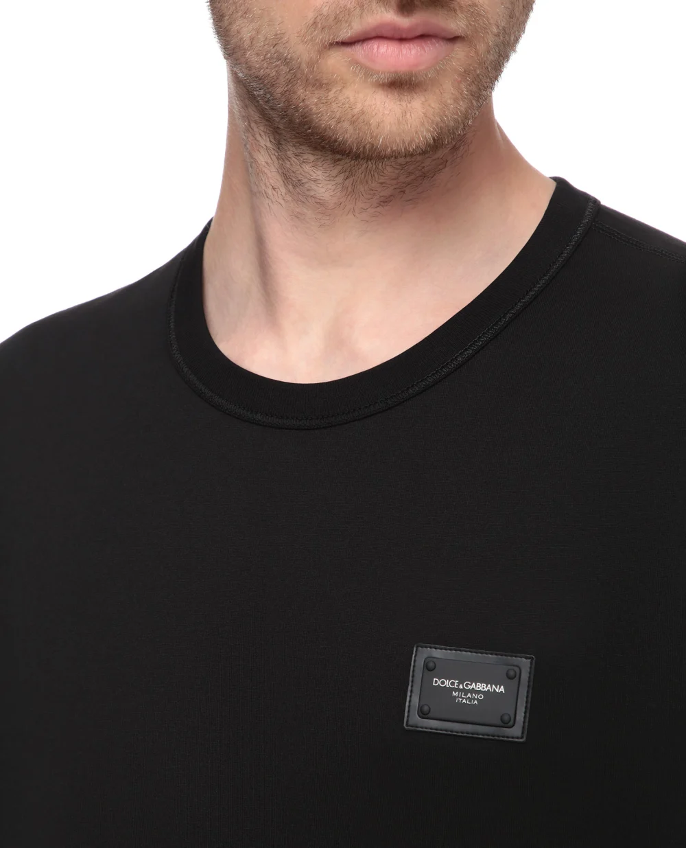 Футболка Dolce&Gabbana G8KJ9T-FU7EQ, черный цвет • Купить в интернет-магазине Kameron