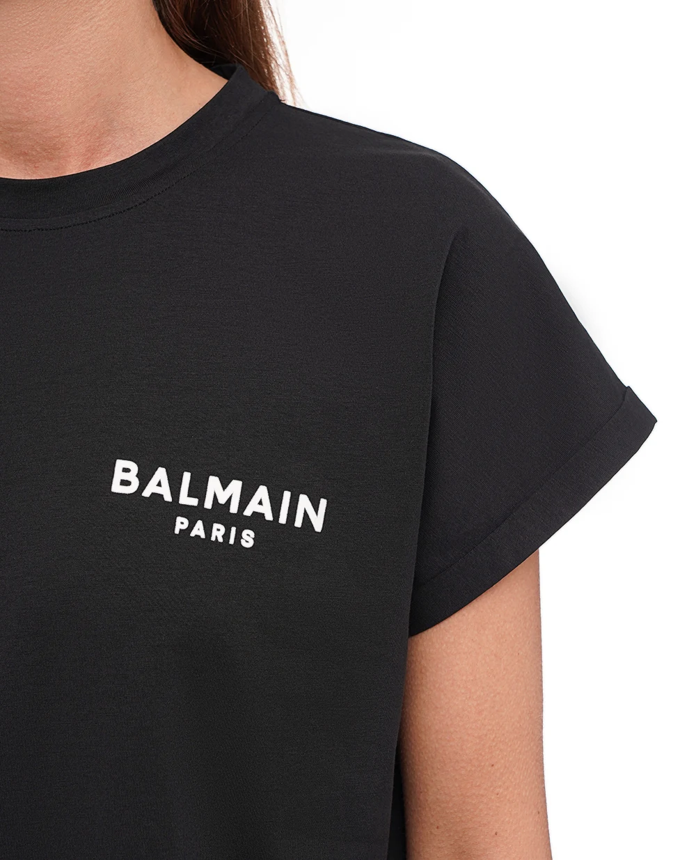 Футболка Balmain CF1EF010BB01, черный цвет • Купить в интернет-магазине Kameron