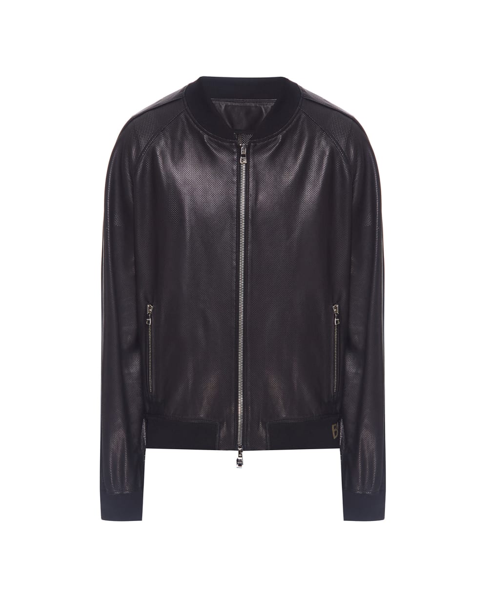 Кожаная куртка Balmain VH1TF011110L, черный цвет • Купить в интернет-магазине Kameron