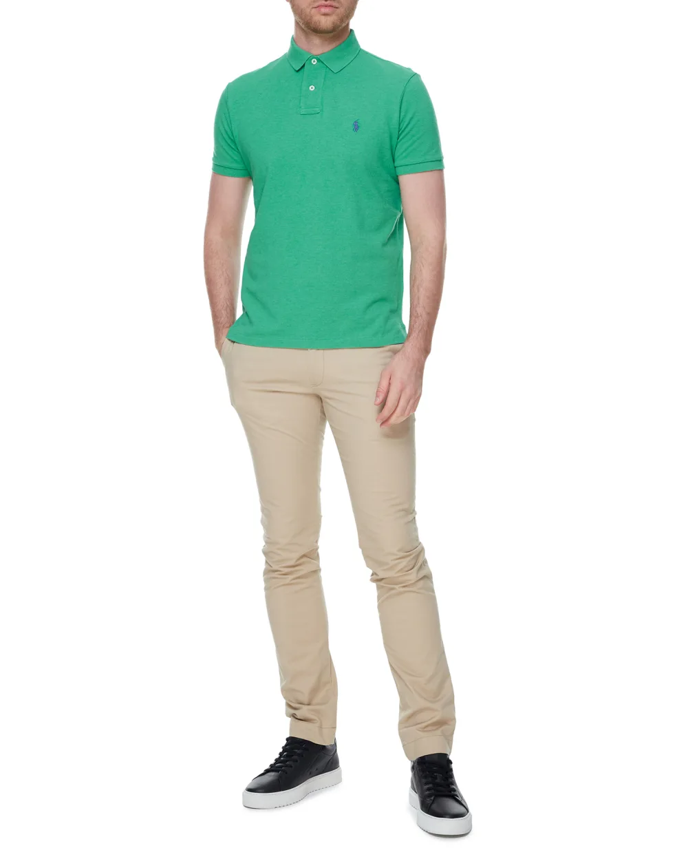 Поло Mesh Polo Ralph Lauren 710680784310, зеленый цвет • Купить в интернет-магазине Kameron