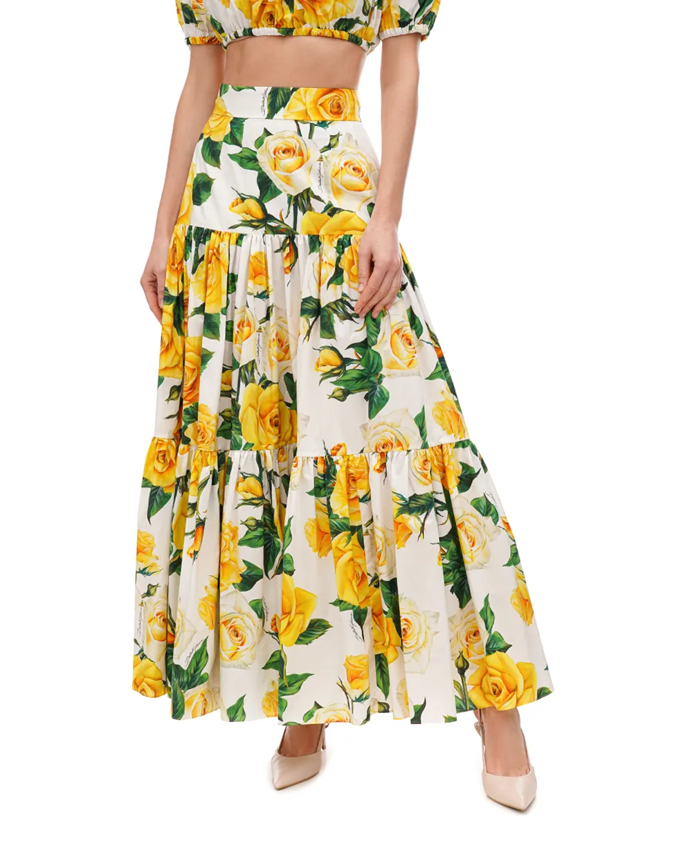 Юбка Dolce&Gabbana F4A8QT-HS5M3, желтый цвет • Купить в интернет-магазине Kameron