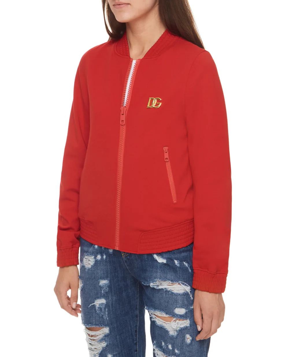 Спортивная кофта Dolce&Gabbana F9L01T-GDO95, красный цвет • Купить в интернет-магазине Kameron
