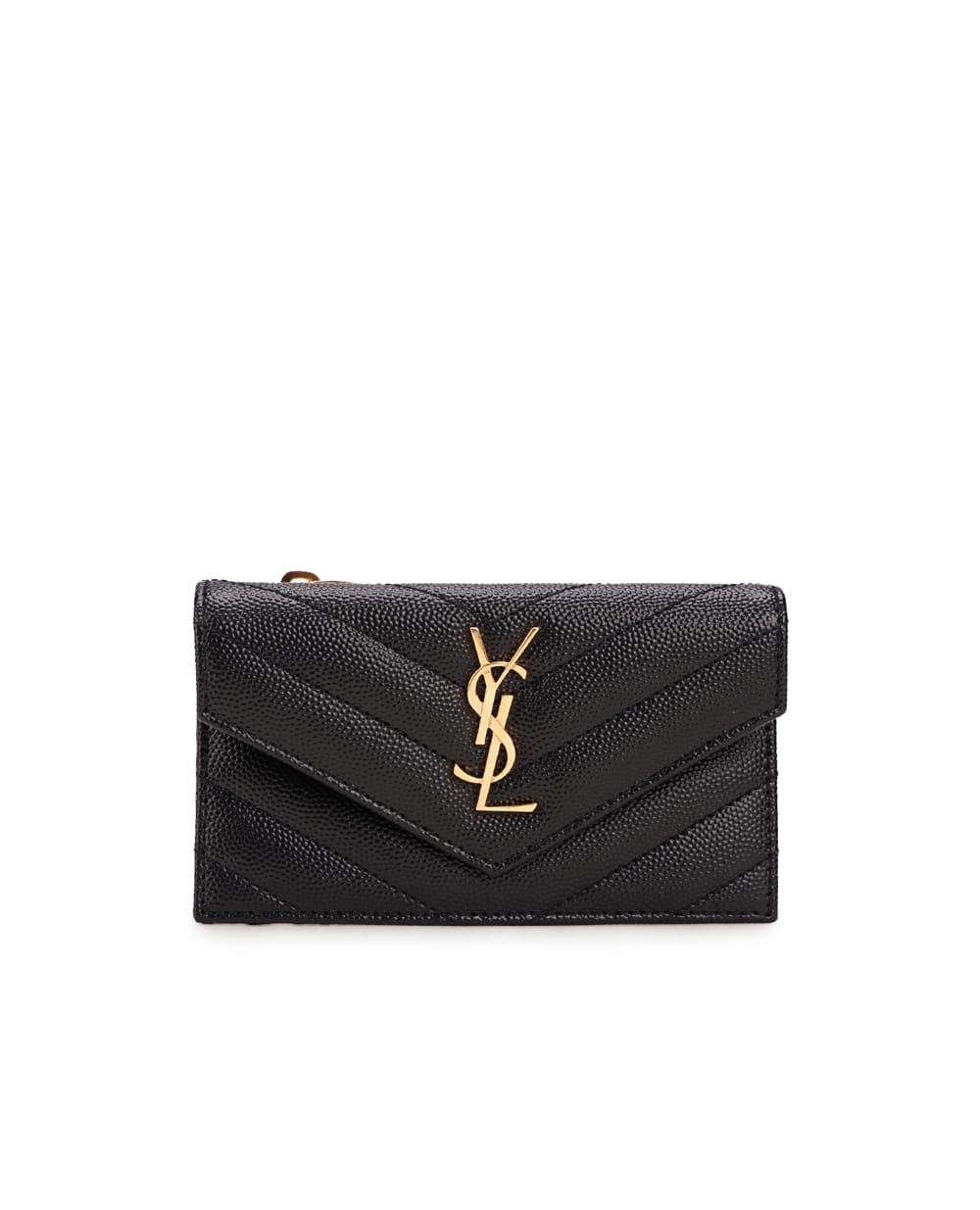 Визитница Saint Laurent 612808-BOW01, черный цвет • Купить в интернет-магазине Kameron