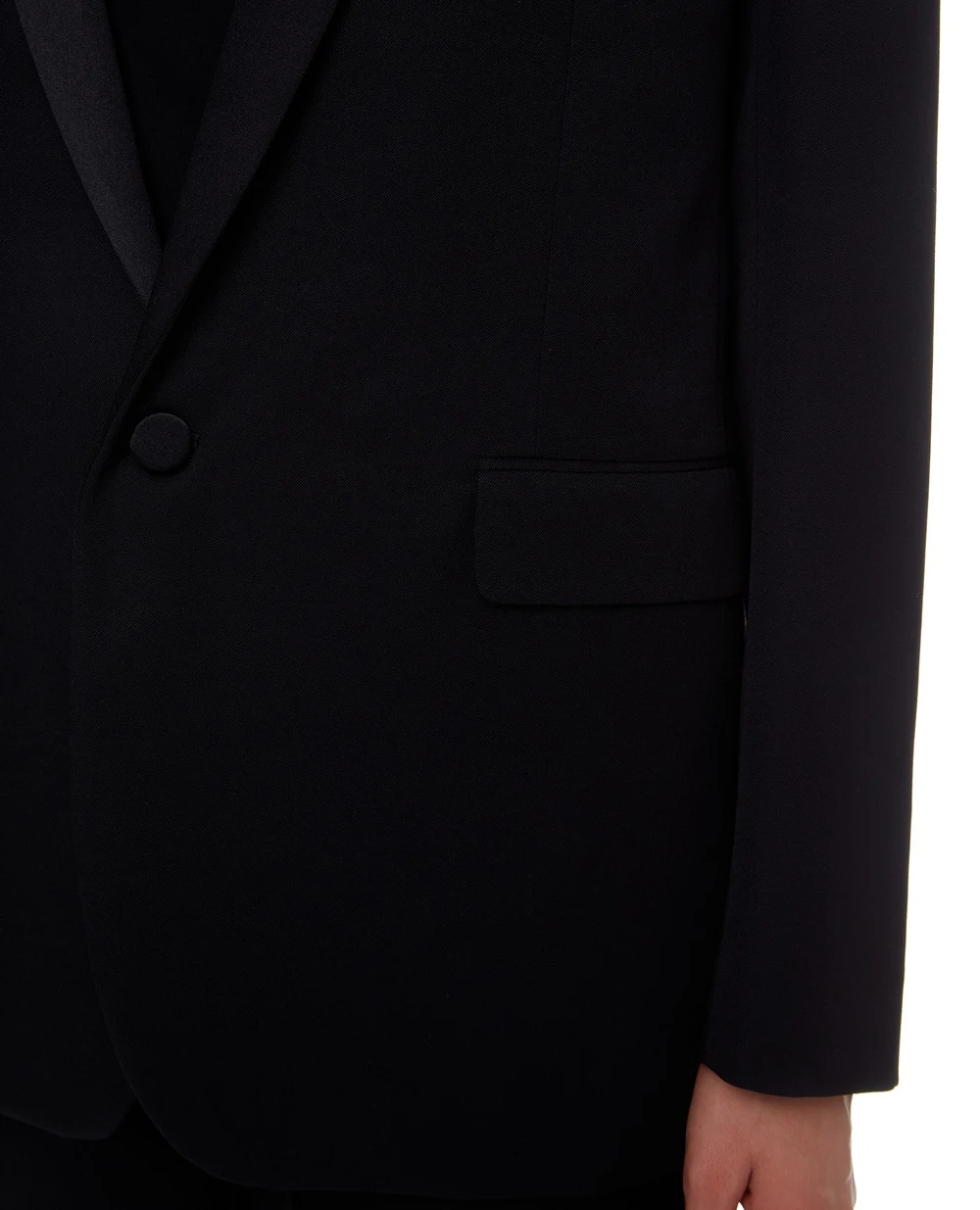 Шерстяной жакет Saint Laurent 517741-Y399W-, черный цвет • Купить в интернет-магазине Kameron