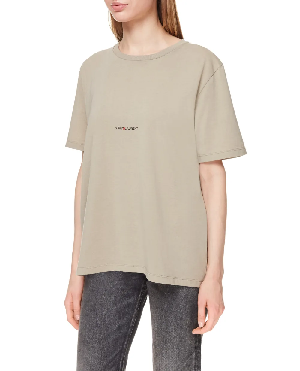 Футболка Saint Laurent 647994-YBYL2, бежевый цвет • Купить в интернет-магазине Kameron