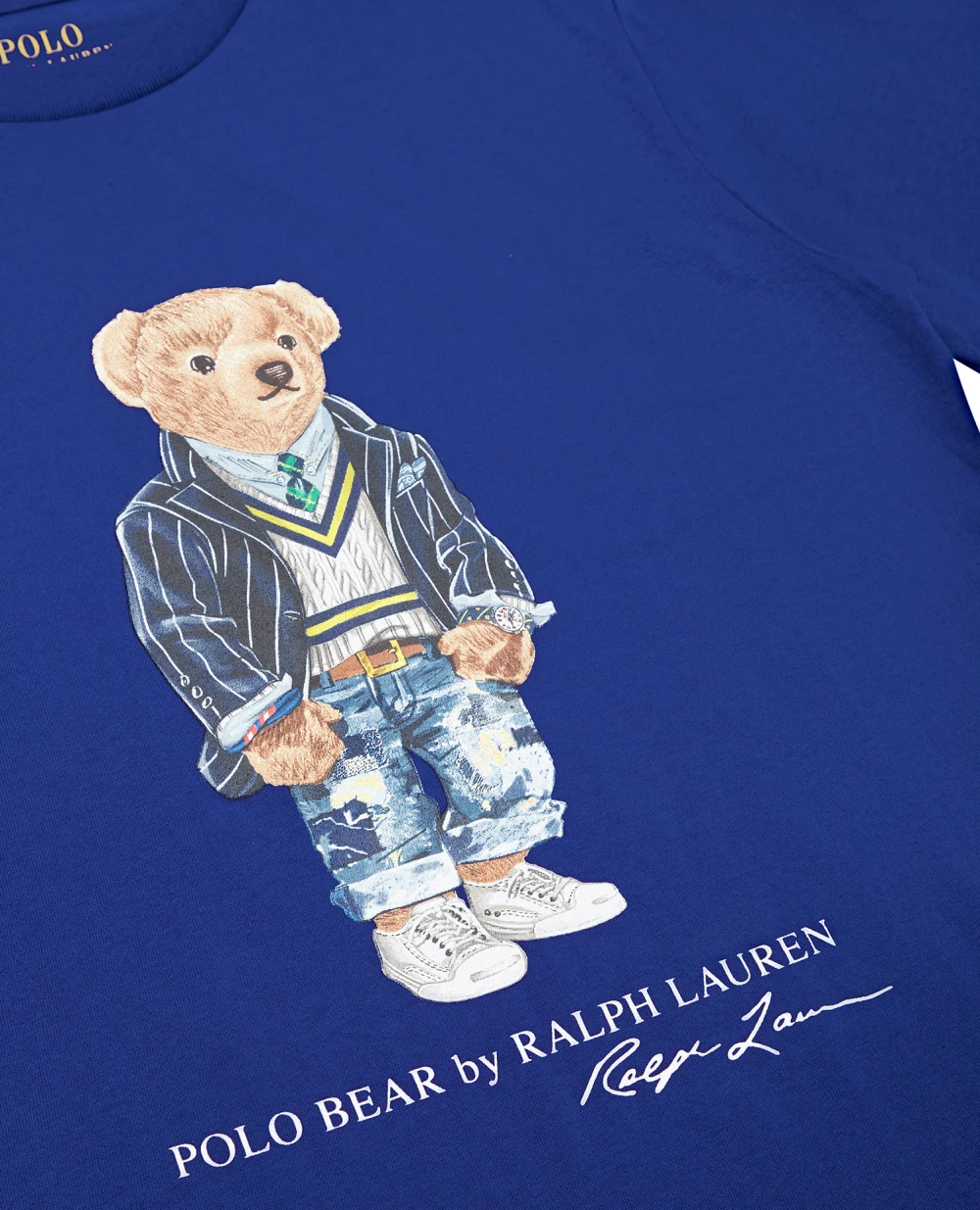 Детская футболка Polo Bear Polo Ralph Lauren Kids 323865660003, синий цвет • Купить в интернет-магазине Kameron