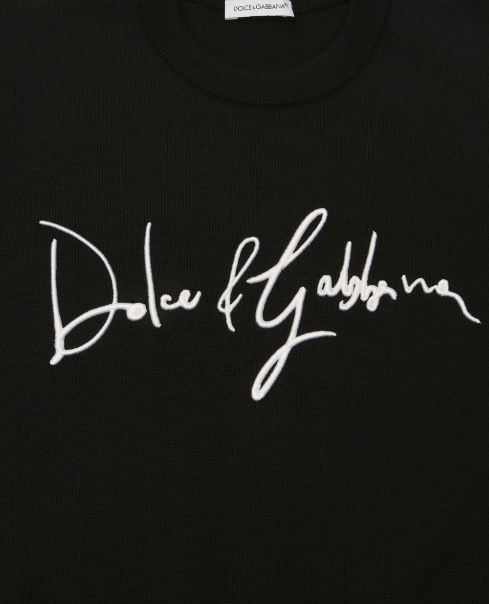 Шерстяной джемпер Dolce&Gabbana Kids L4KW69-JBVH4-S, черный цвет • Купить в интернет-магазине Kameron