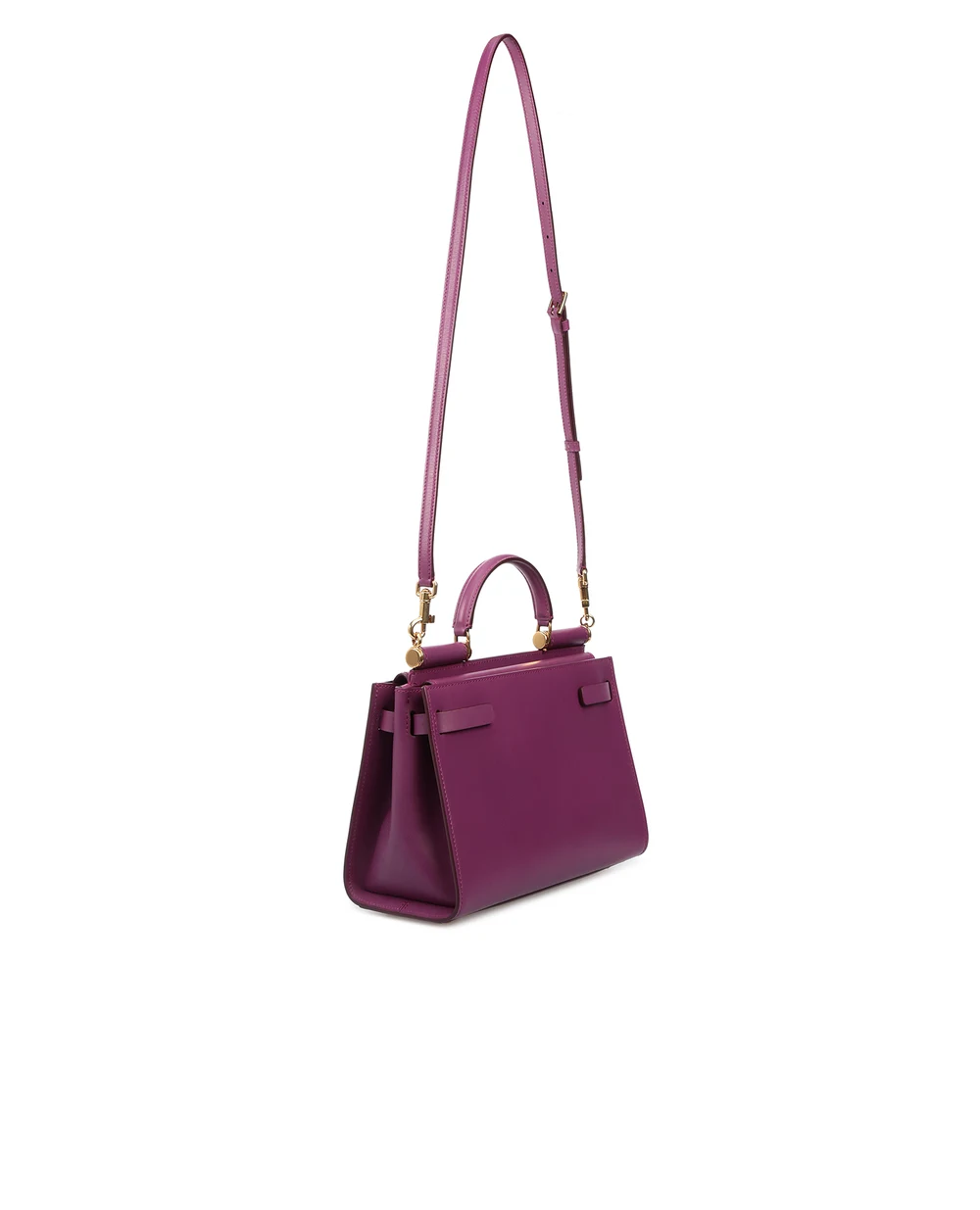 Кожаная сумка Sicily 62 Small Dolce&Gabbana BB6625-AV385SS20-S, фиолетовый цвет • Купить в интернет-магазине Kameron