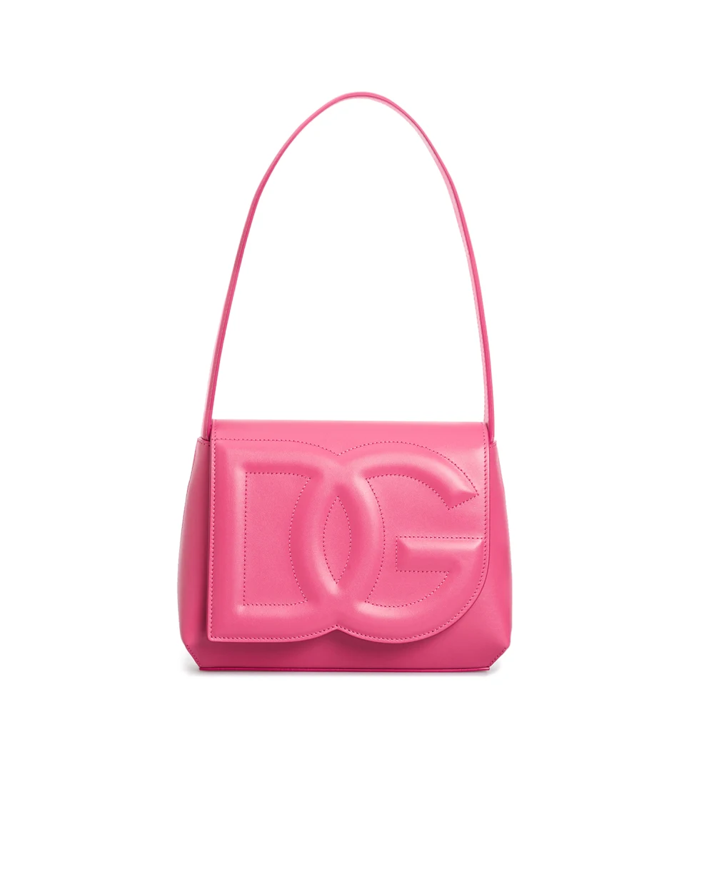 Кожаная сумка DG Logo Dolce&Gabbana BB7516-AW576, розовый цвет • Купить в интернет-магазине Kameron