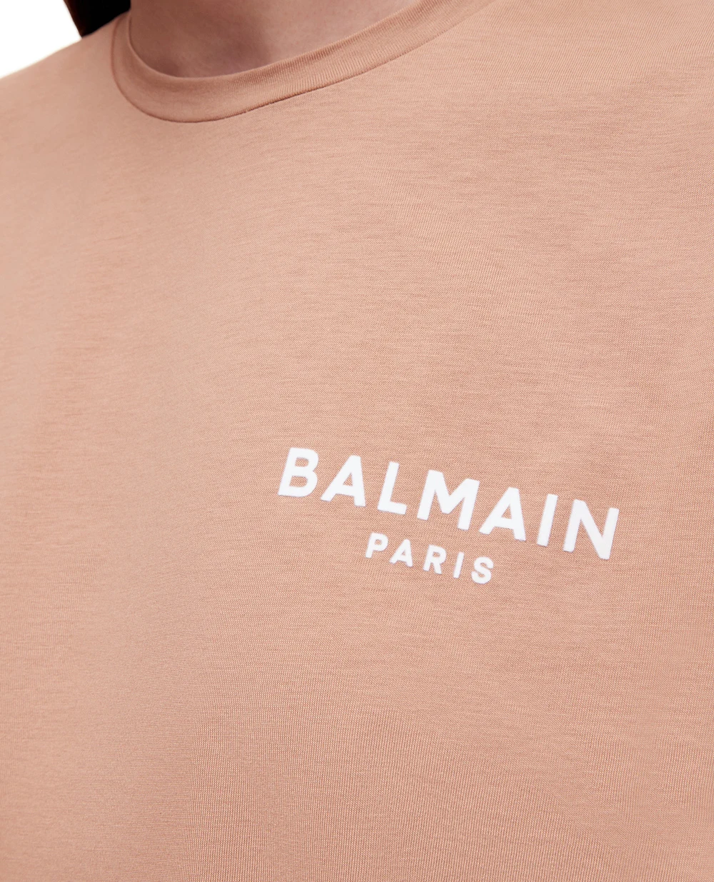 Футболка Balmain XF1EF010BB01-S, бежевый цвет • Купить в интернет-магазине Kameron