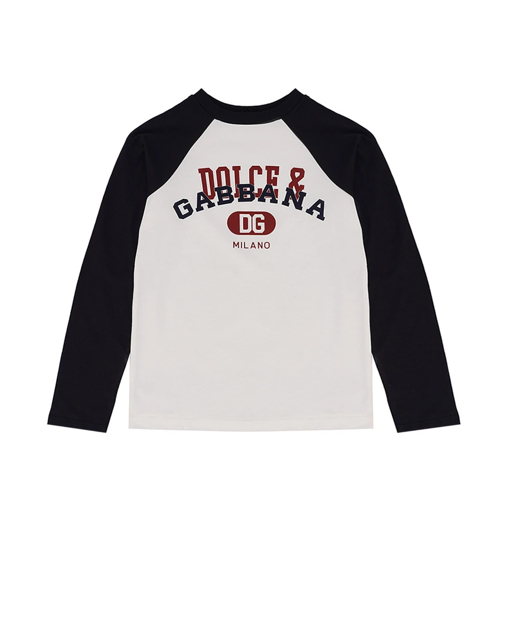 Детский лонгслив Dolce&Gabbana Kids L4JTHZ-G7NOC-B, белый цвет • Купить в интернет-магазине Kameron
