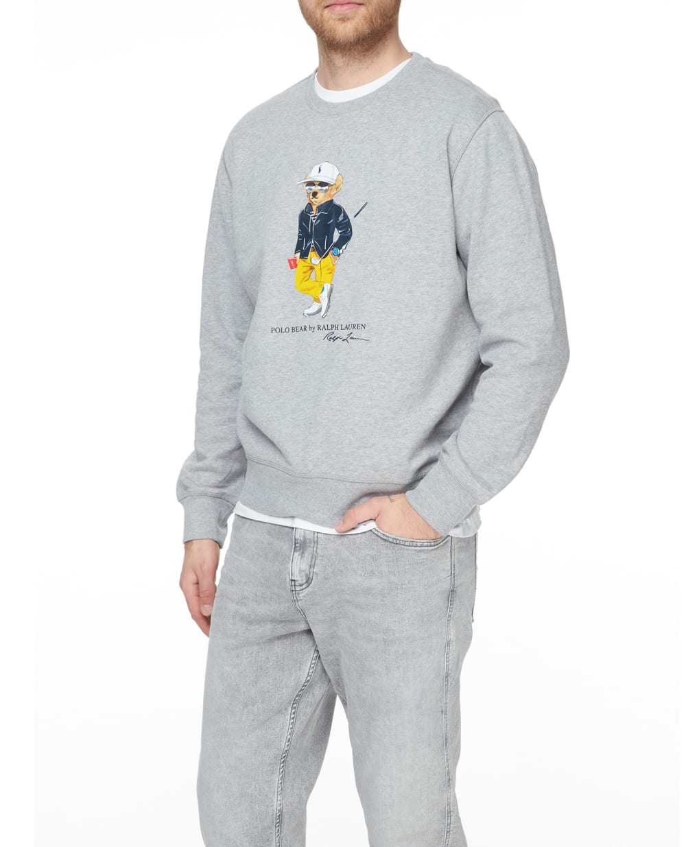 Свитшот Polo Bear Polo Ralph Lauren 710899565002, серый цвет • Купить в интернет-магазине Kameron