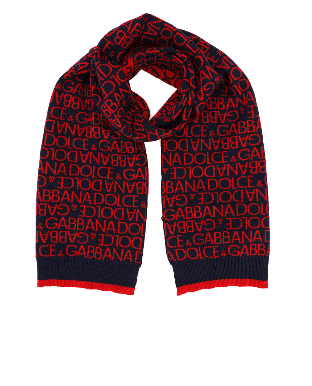 Детский шарф Dolce&Gabbana Kids LBKAD6-JCVW1, темно-синий цвет • Купить в интернет-магазине Kameron