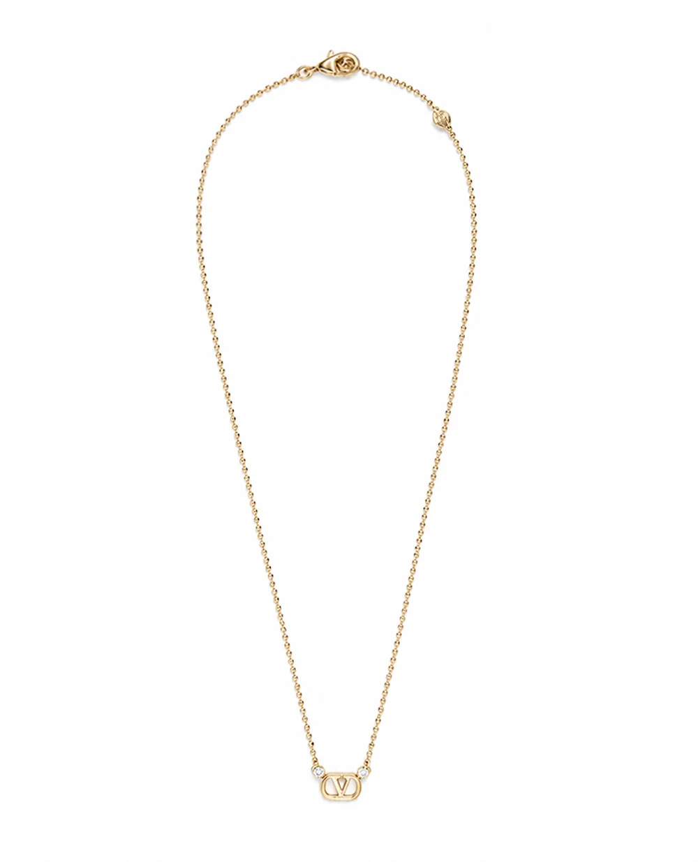 Підвіска VLogo з кристалами Swarovski Valentino 9W2J0BG2YCW, золотий колір • Купити в інтернет-магазині Kameron