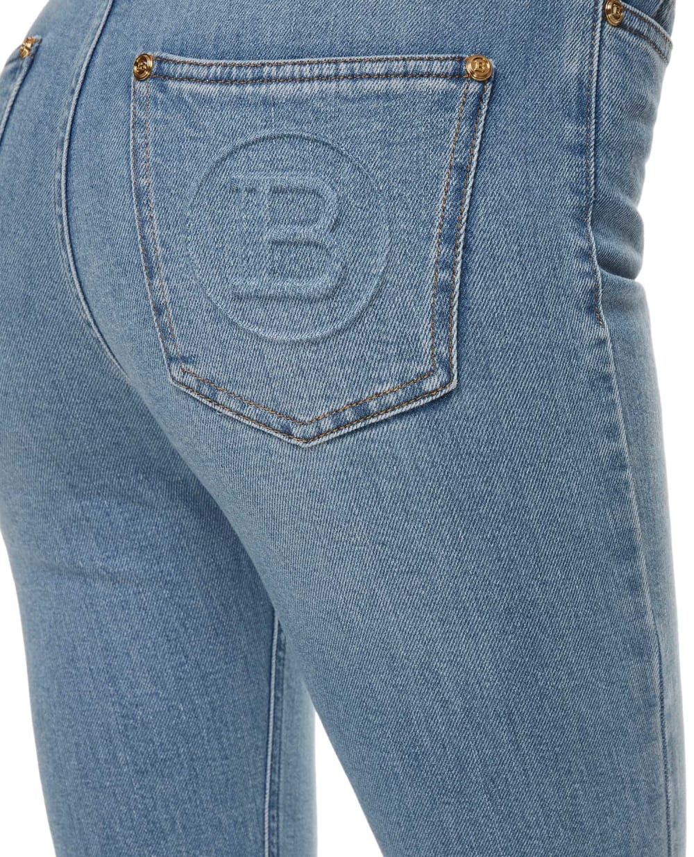 Джинсы Balmain VF0MF000D114, голубой цвет • Купить в интернет-магазине Kameron