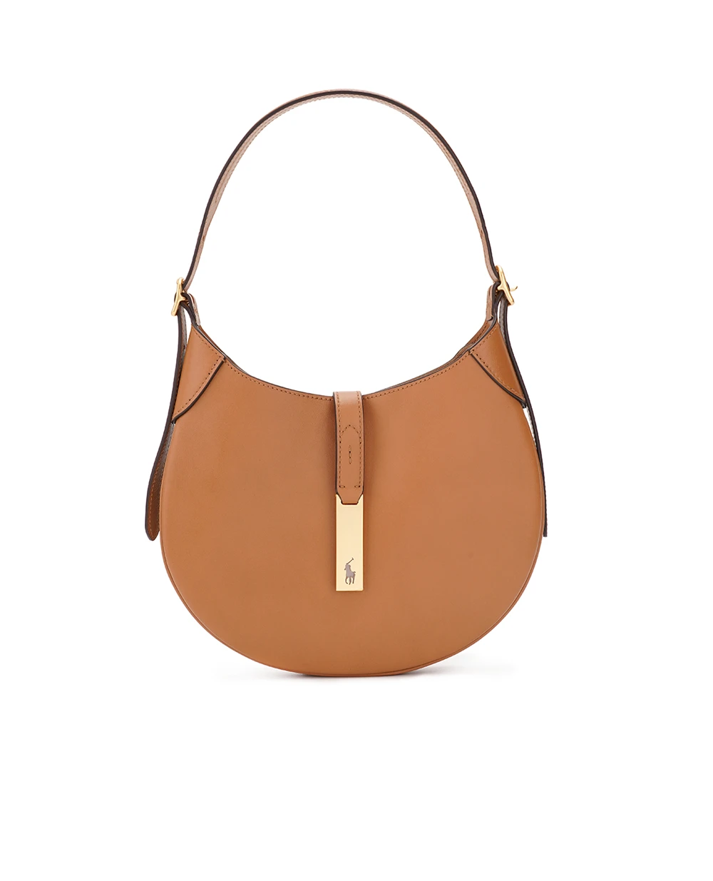 Кожаная сумка Polo ID Shoulder Bag Small Polo Ralph Lauren 428944017002, коричневый цвет • Купить в интернет-магазине Kameron