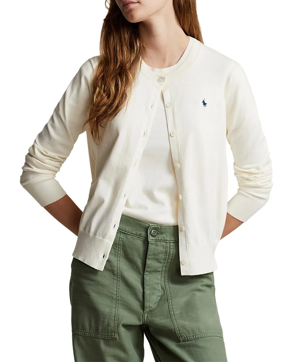 Кардиган Polo Ralph Lauren 211891672001, кремовый цвет • Купить в интернет-магазине Kameron