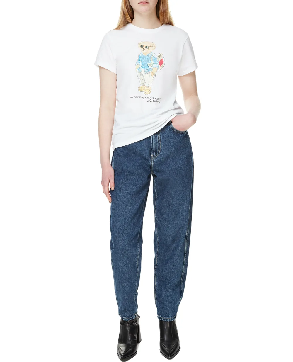 Футболка Polo Ralph Lauren 211863299001, белый цвет • Купить в интернет-магазине Kameron