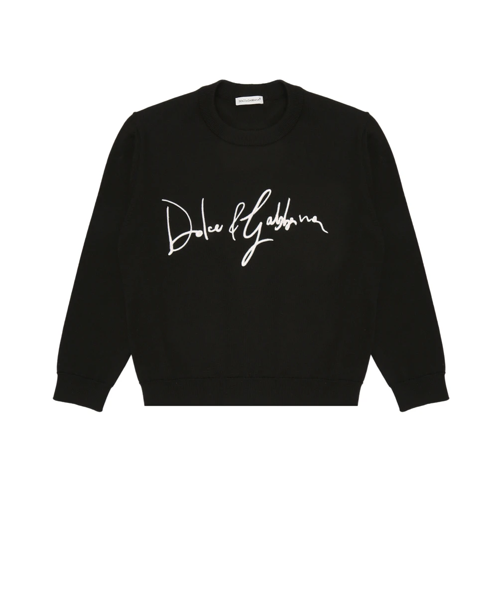 Шерстяной джемпер Dolce&Gabbana Kids L4KW69-JBVH4-S, черный цвет • Купить в интернет-магазине Kameron