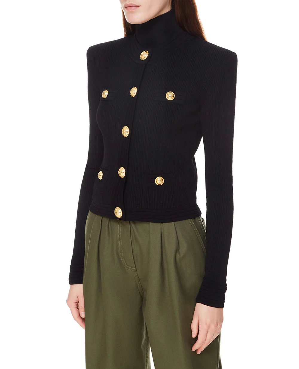 Кардиган Balmain WF0KL005K211, черный цвет • Купить в интернет-магазине Kameron