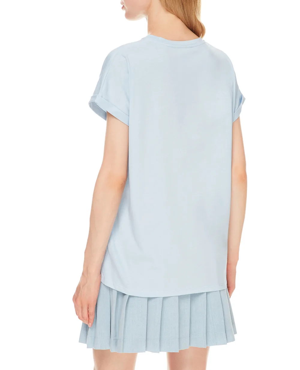 Футболка Balmain WF1EF010B013-S, голубой цвет • Купить в интернет-магазине Kameron