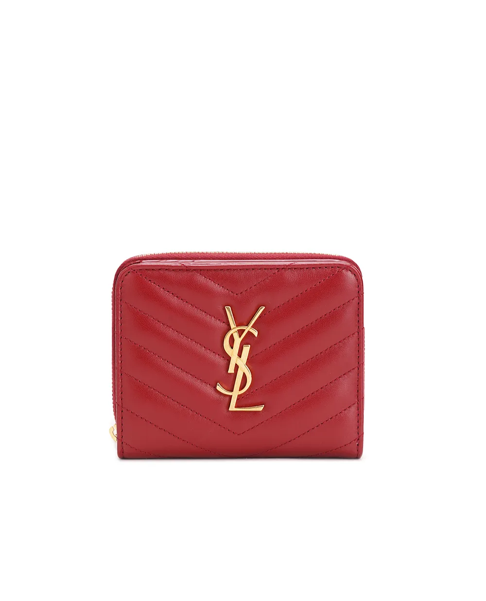 Кошелек Saint Laurent 668288-AAA44, бордовый цвет • Купить в интернет-магазине Kameron