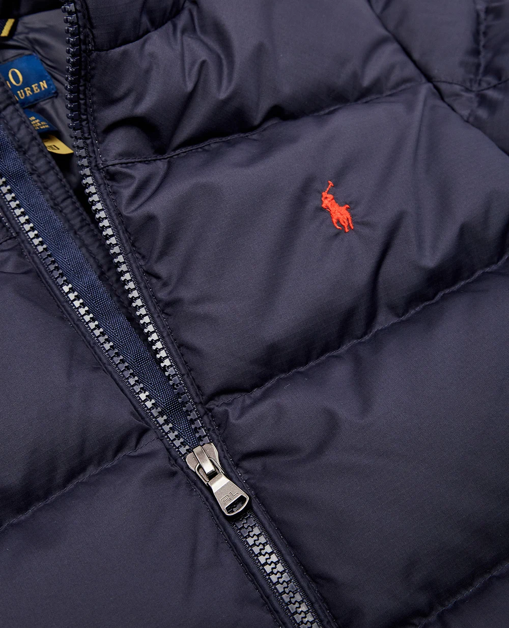 Детский пуховик Polo Ralph Lauren Kids 323849894002, темно-синий цвет • Купить в интернет-магазине Kameron
