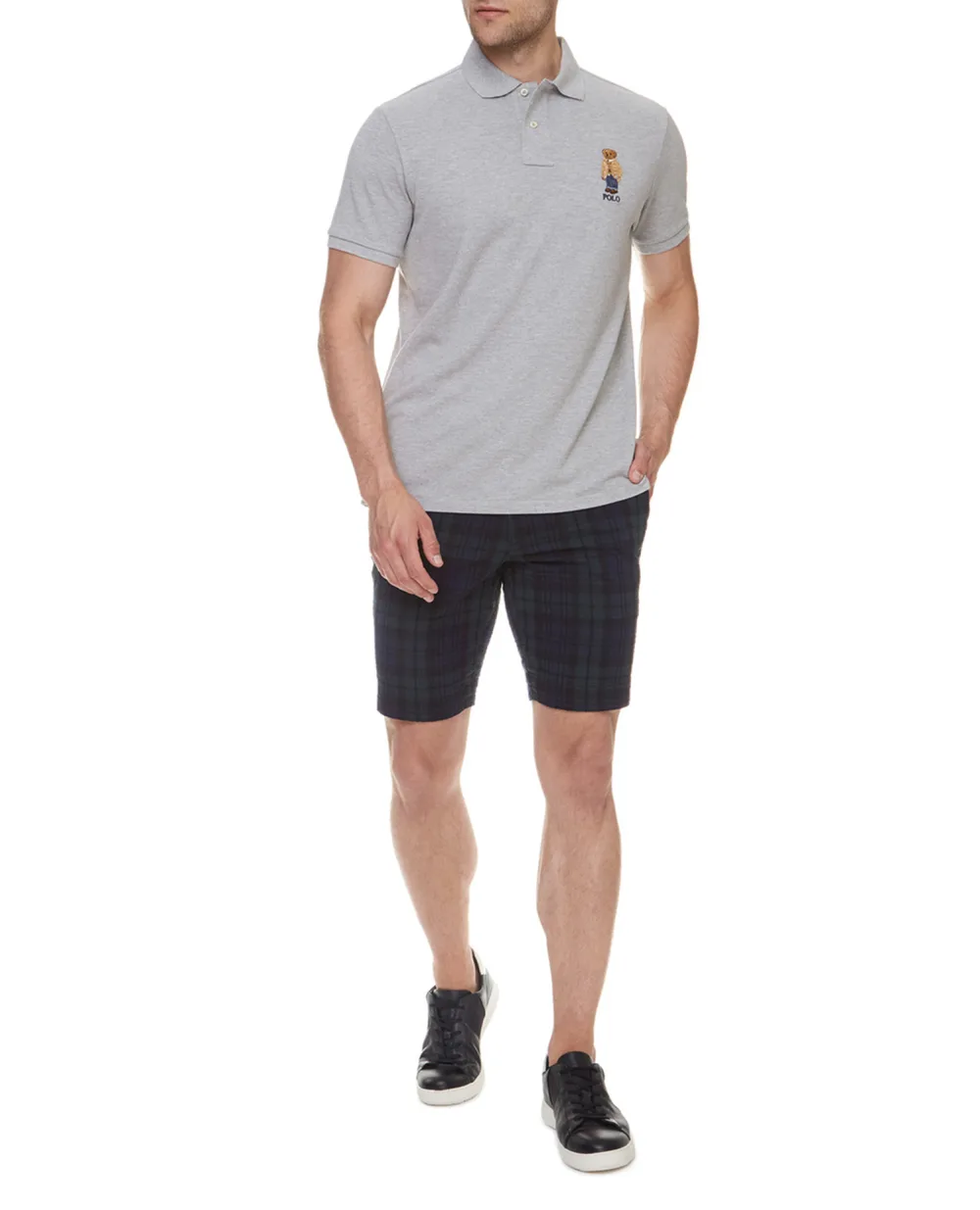 Поло Polo Ralph Lauren 710829164003, серый цвет • Купить в интернет-магазине Kameron