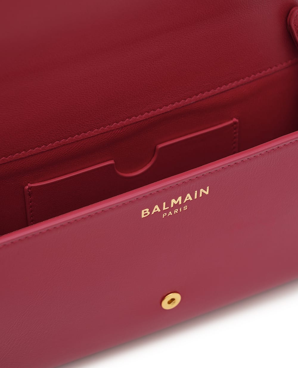 Клатч Shuffle из телячьей кожи Balmain GN1ON259LMTE-S, розовый цвет • Купить в интернет-магазине Kameron