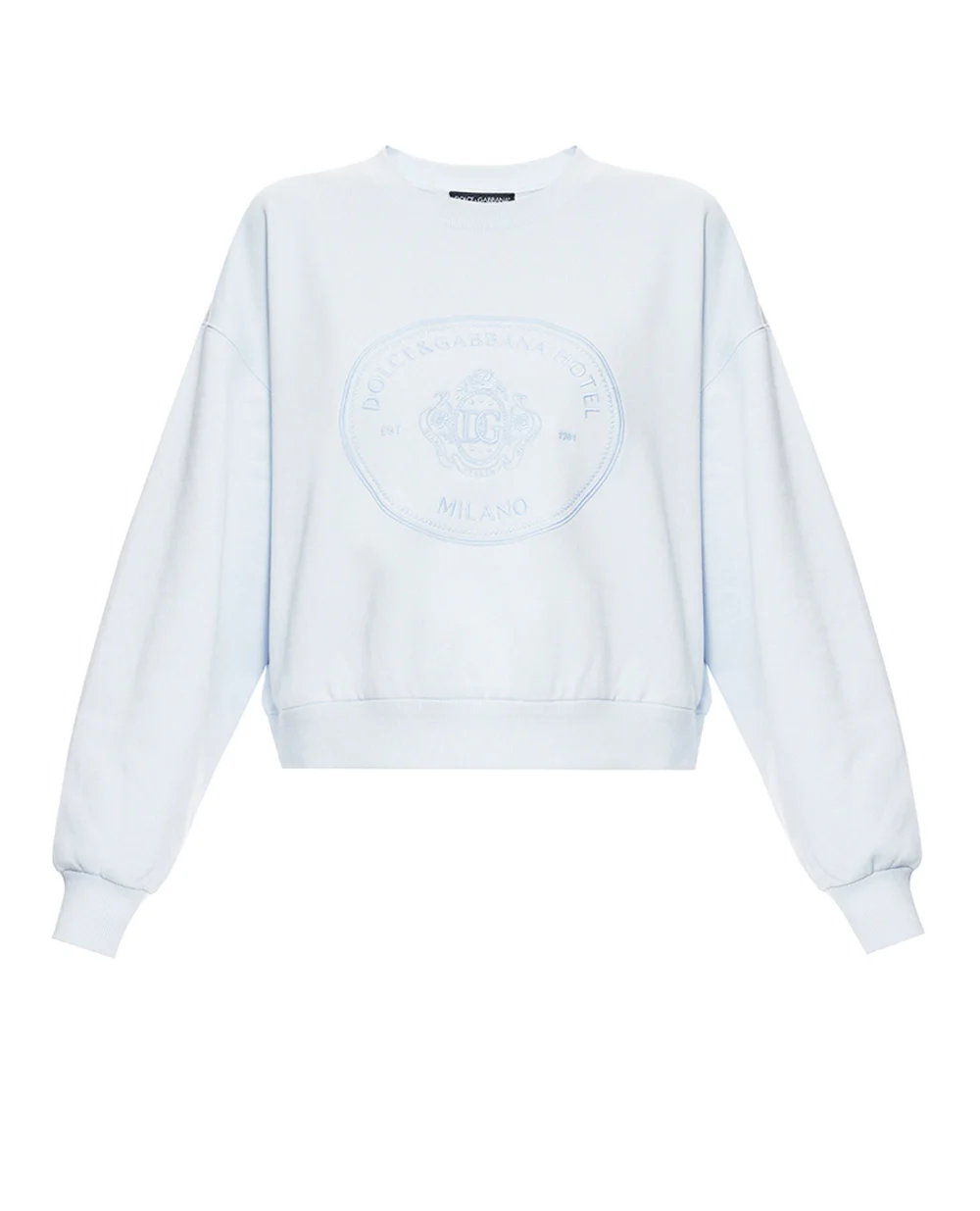 Свитшот с вышивкой (костюм) Dolce&Gabbana F9Q92Z-GDDMO, голубой цвет • Купить в интернет-магазине Kameron
