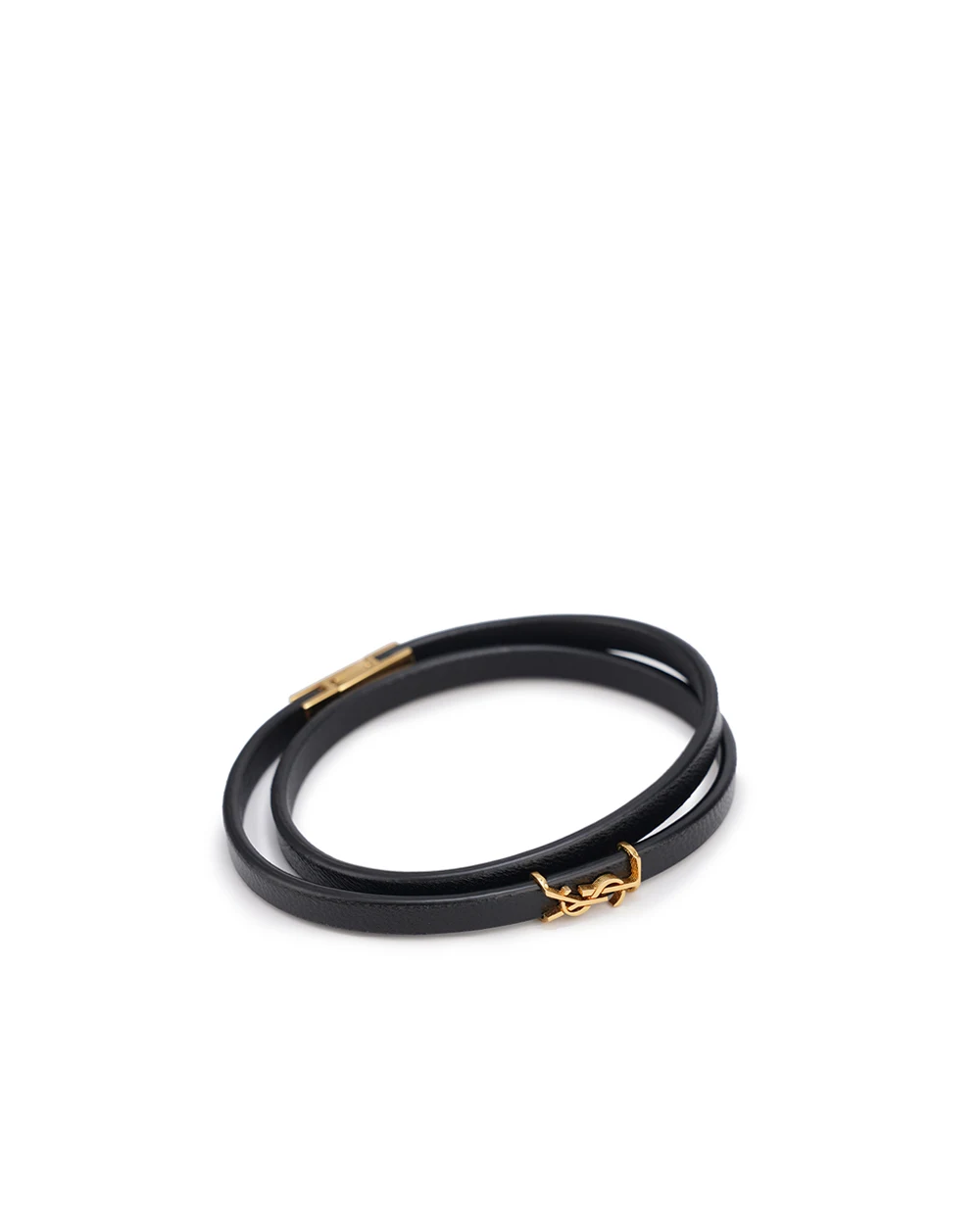Браслет Saint Laurent 745602-BL40J, черный цвет • Купить в интернет-магазине Kameron
