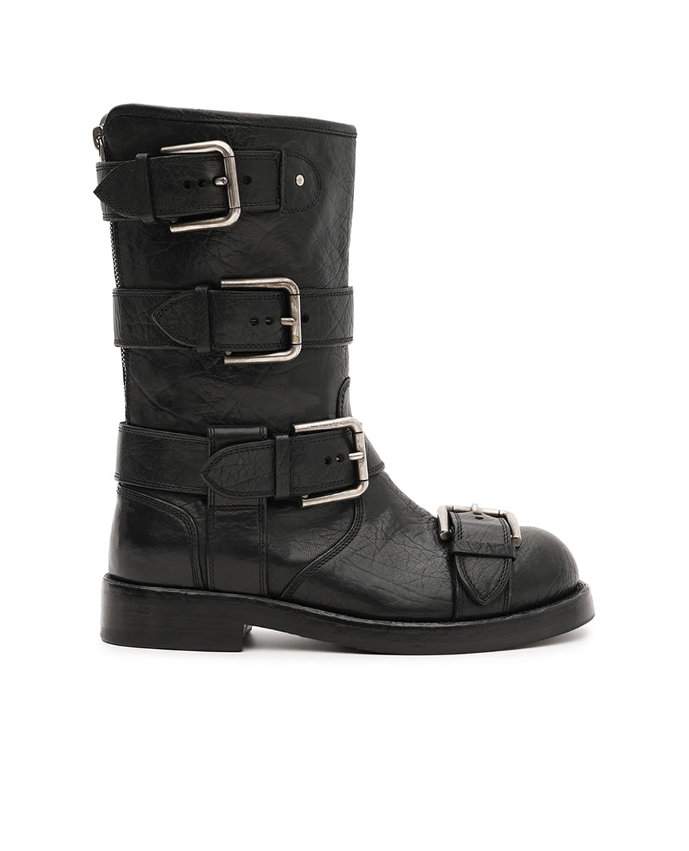Ботинки из кожи Dolce&Gabbana CT1106-AW352, черный цвет • Купить в интернет-магазине Kameron