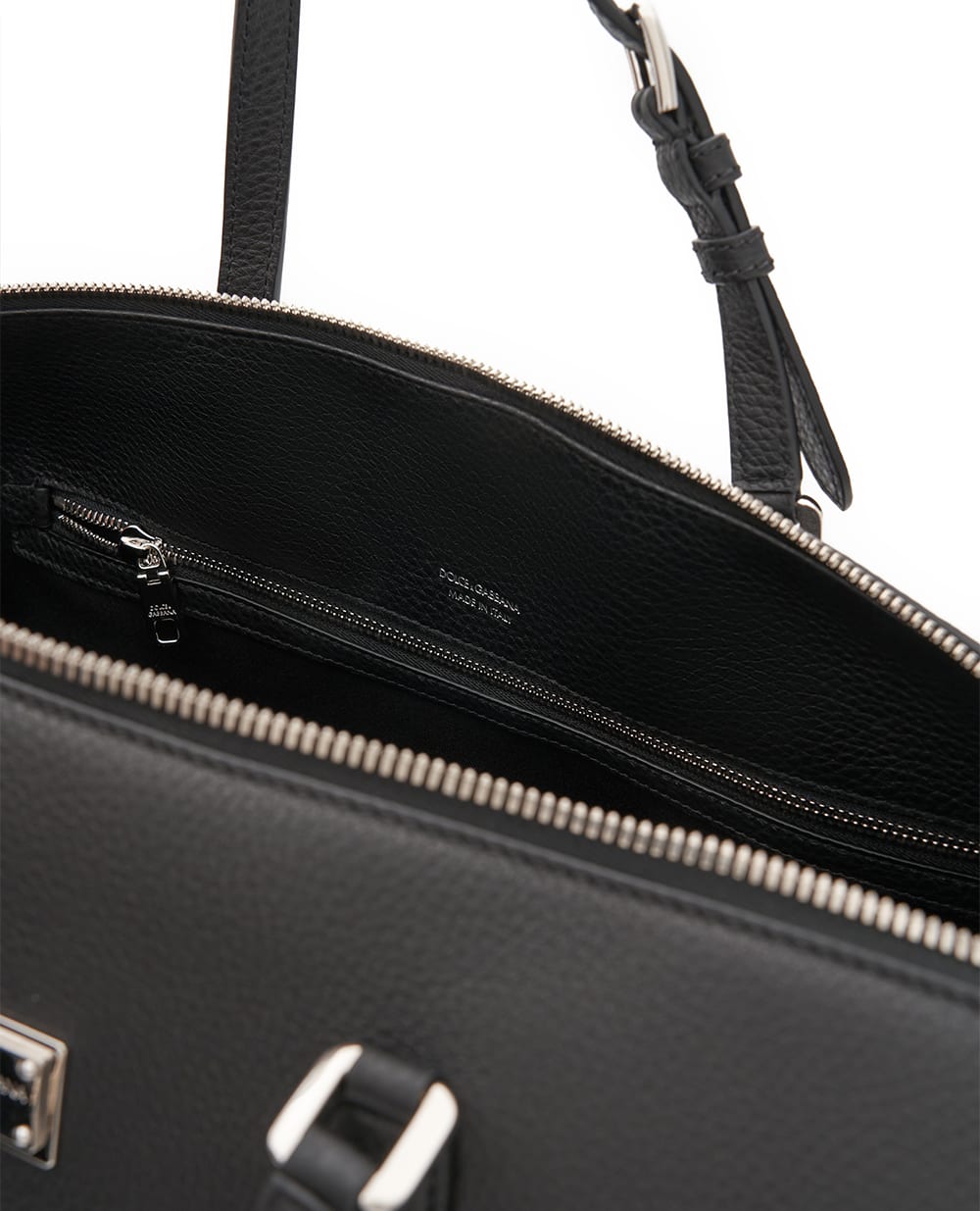 Дорожня сумка Vittoria з телячої шкіри Dolce&Gabbana BM2613-A0370, чорний колір • Купити в інтернет-магазині Kameron