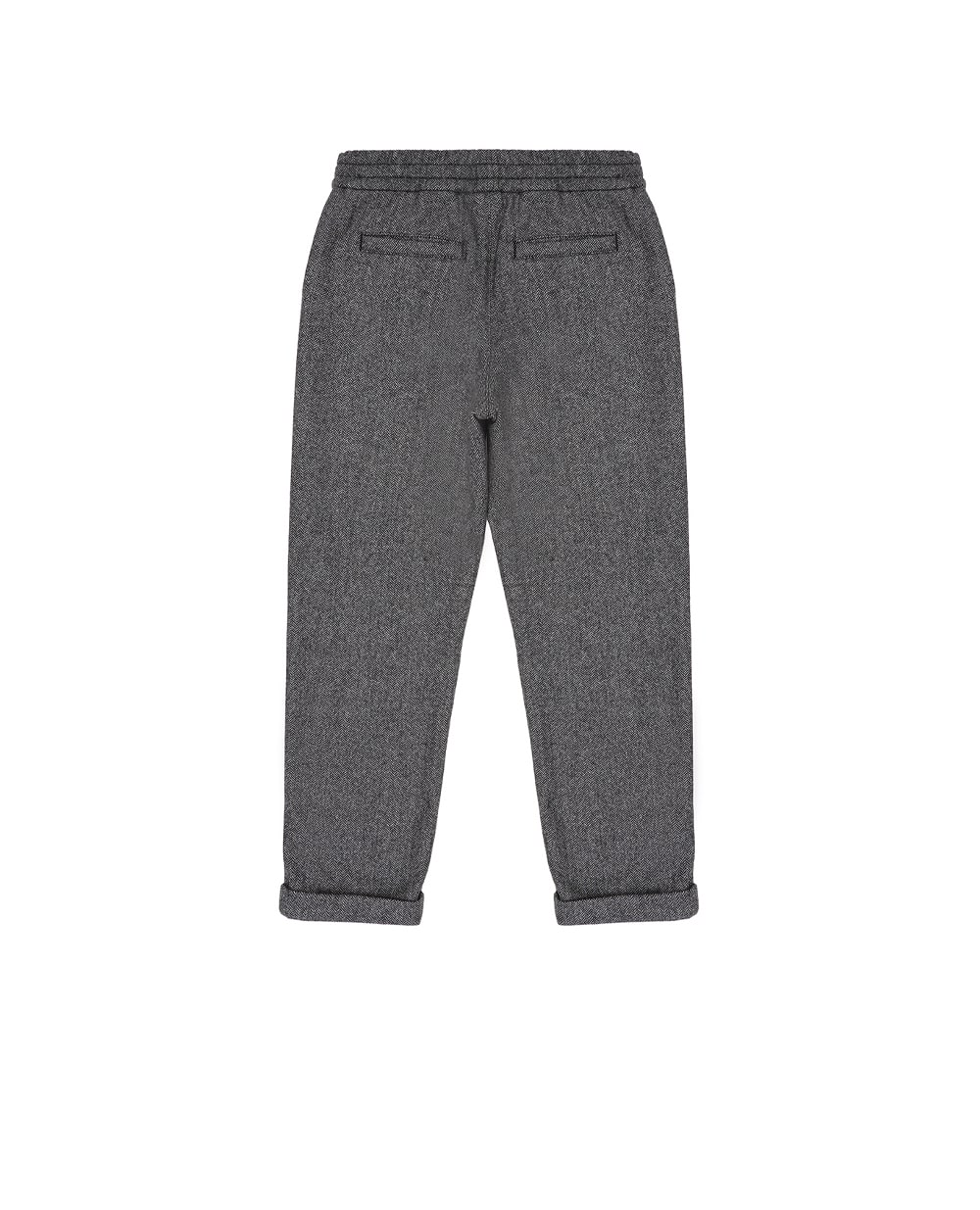 Детские брюки из шерсти Dolce&Gabbana Kids L45P05-FCMDE-S, черный цвет • Купить в интернет-магазине Kameron