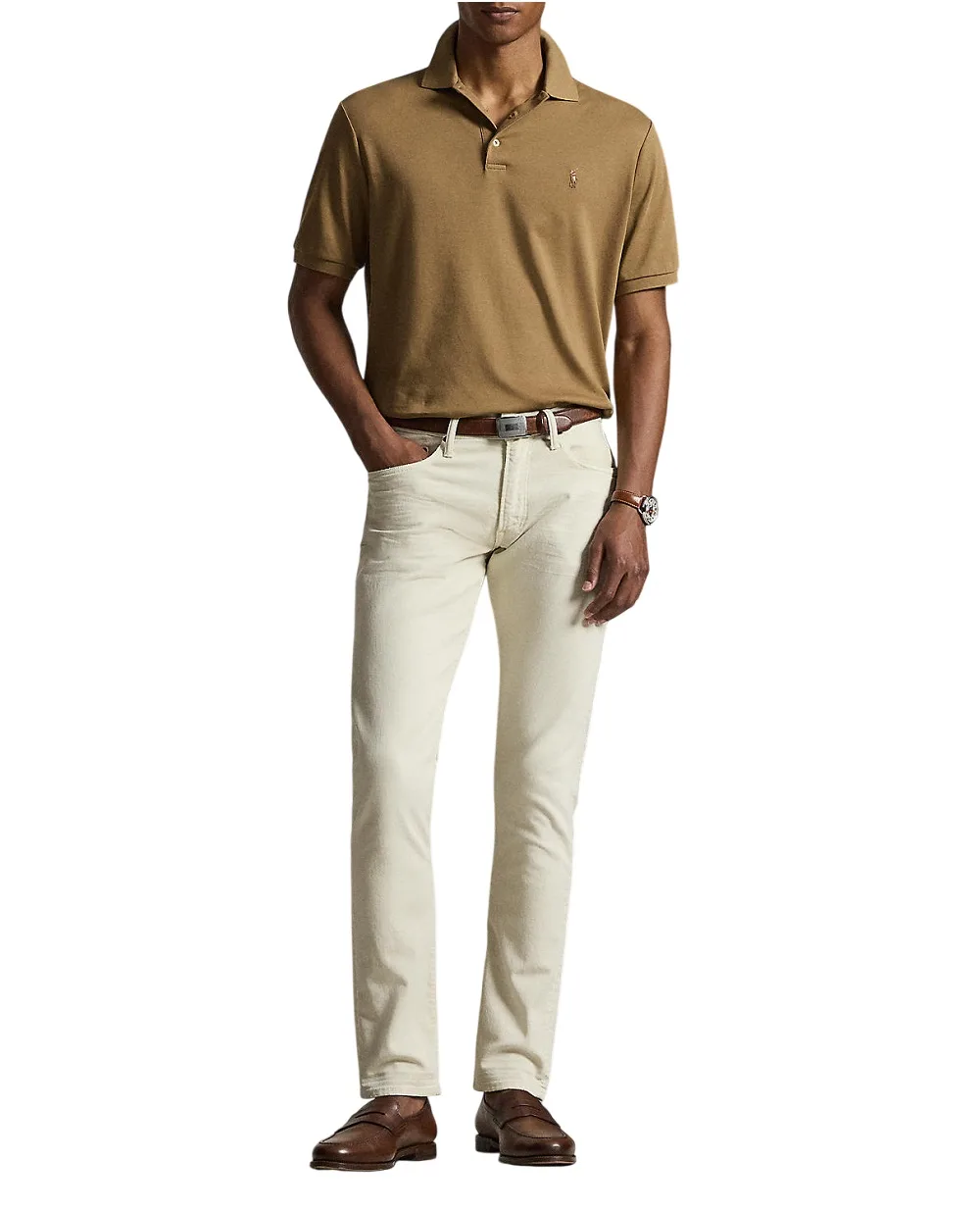 Поло Polo Ralph Lauren 710704319505, коричневий колір • Купити в інтернет-магазині Kameron