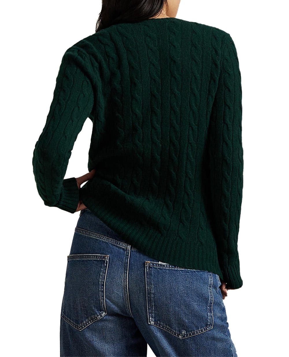 Свитер из шерсти и кашемира Polo Ralph Lauren 211971865009, зеленый цвет • Купить в интернет-магазине Kameron