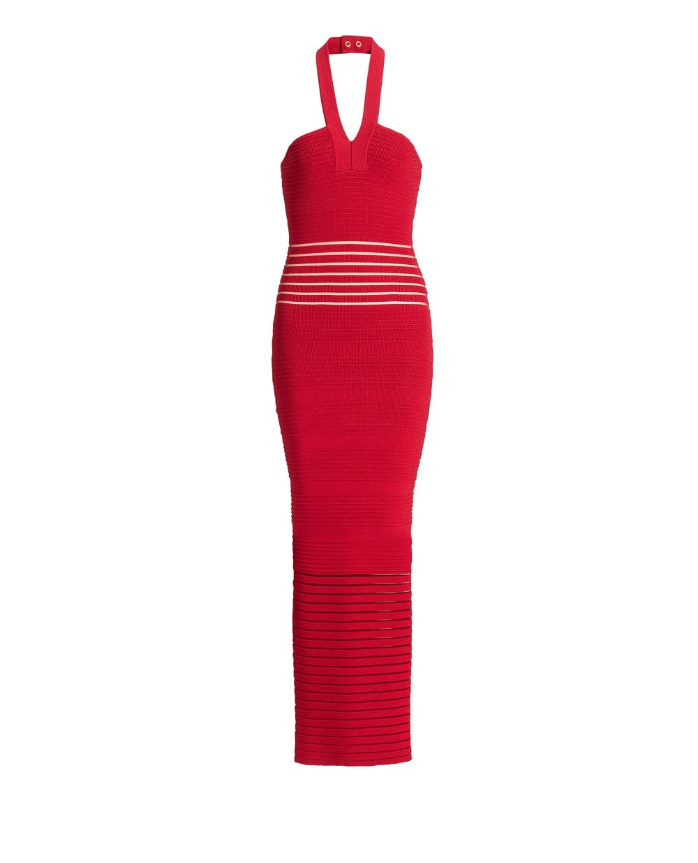 Платье макси Balmain HF1RJ250KK10, красный цвет • Купить в интернет-магазине Kameron