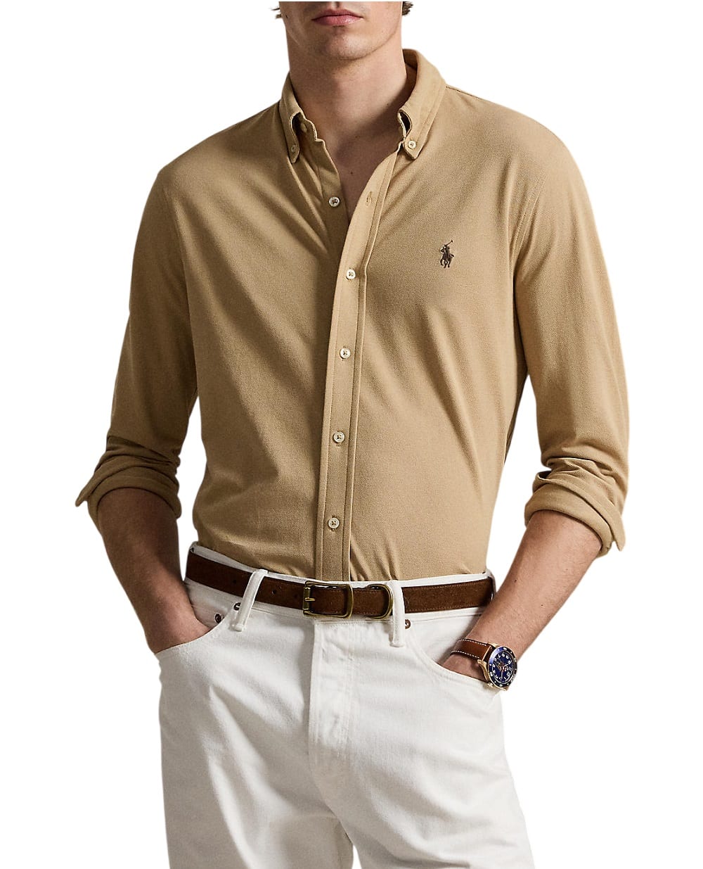 Сорочка Polo Ralph Lauren 710654408503, коричневий колір • Купити в інтернет-магазині Kameron