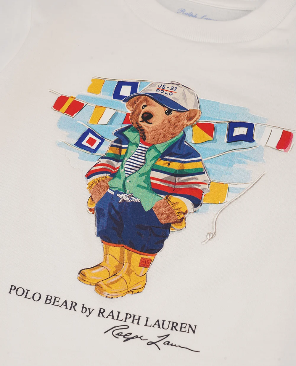 Детская футболка Polo Bear Polo Ralph Lauren Kids 320958332001, белый цвет • Купить в интернет-магазине Kameron