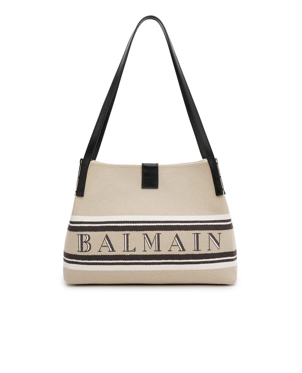 Сумка-тоут с логотипом Balmain GN1FE033TJBR, бежевый цвет • Купить в интернет-магазине Kameron