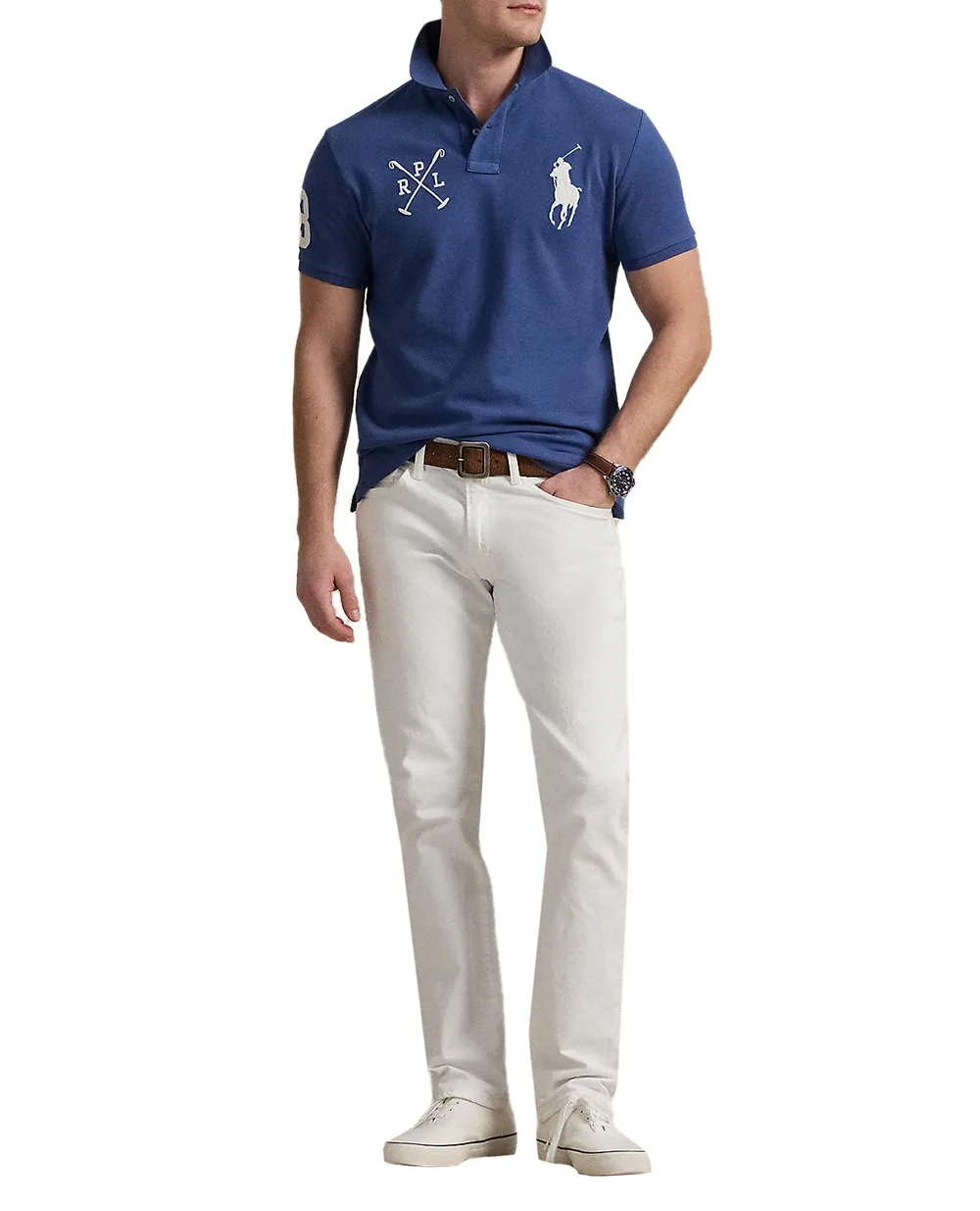 Поло Polo Ralph Lauren 710978082003, синий цвет • Купить в интернет-магазине Kameron
