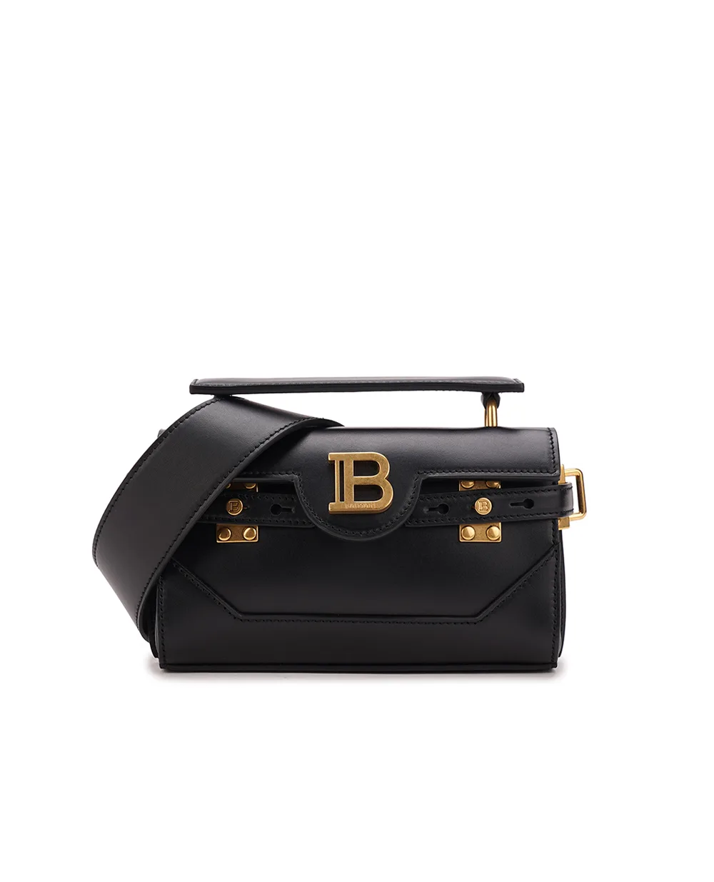 Шкіряна сумка B-Buzz 19 Balmain EN1AE742LAVE, чорний колір • Купити в інтернет-магазині Kameron