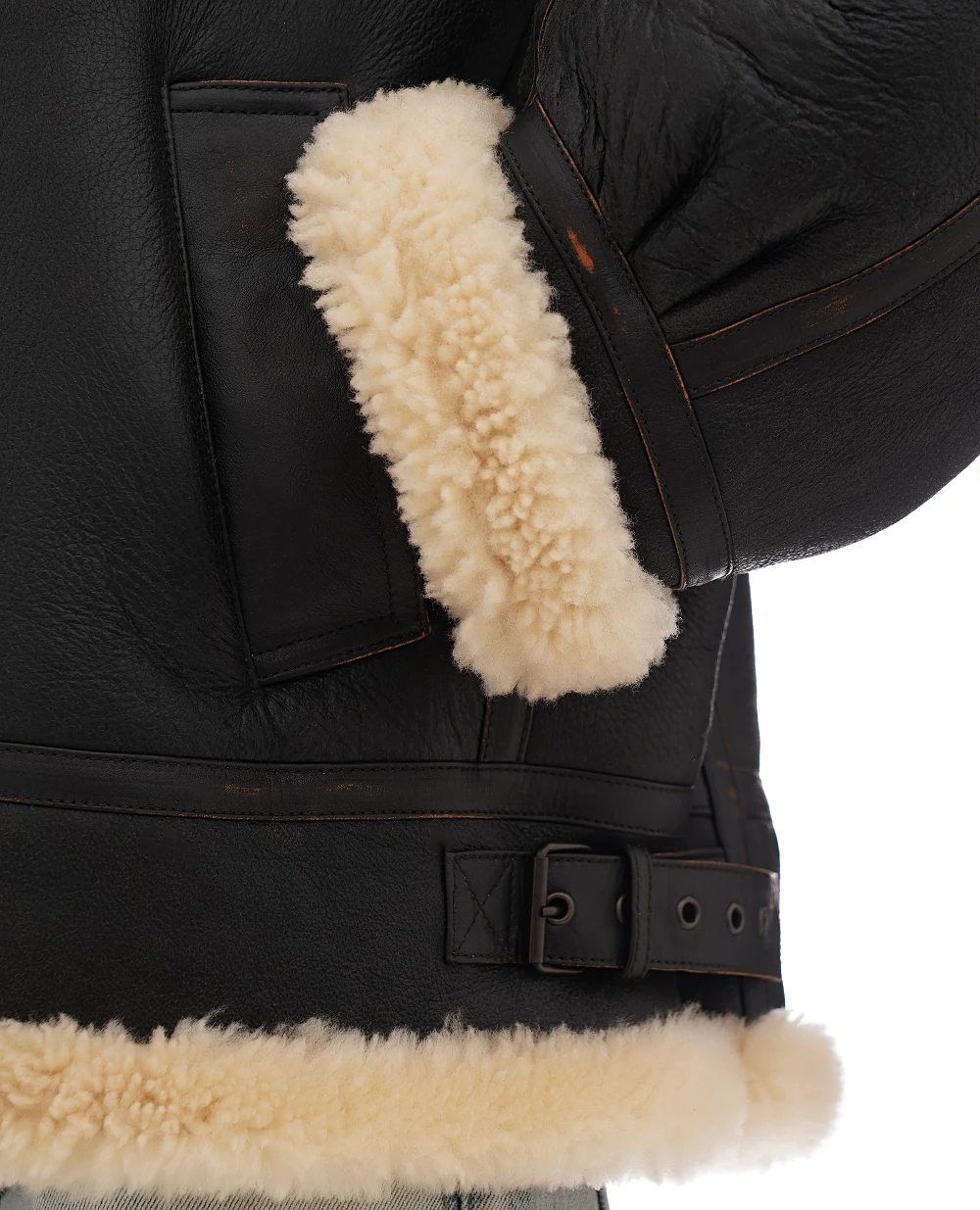 Дубленка Saint Laurent 800896-YCOW2, коричневый цвет • Купить в интернет-магазине Kameron