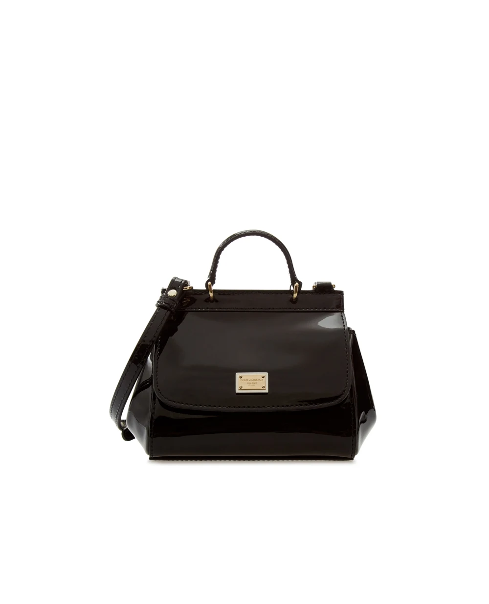 Детская кожаная сумка Sicily Mini Dolce&Gabbana Kids EB0003-A1067, черный цвет • Купить в интернет-магазине Kameron