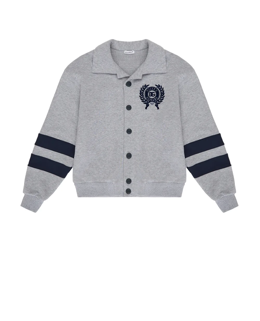 Детский кардиган Dolce&Gabbana Kids L4JWMA-G7PCS-B, серый цвет • Купить в интернет-магазине Kameron