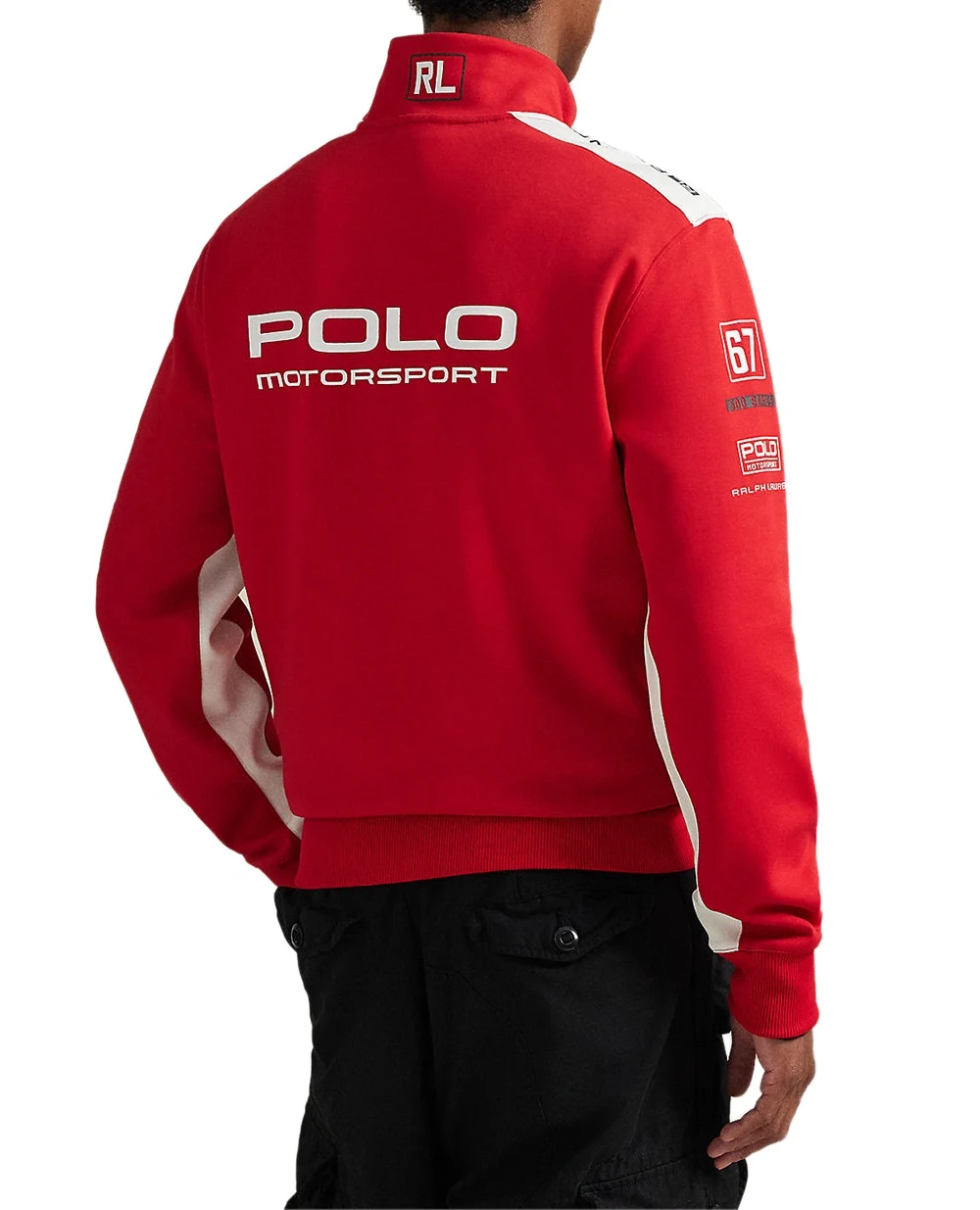 Спортивная куртка с графическим принтом Polo Ralph Lauren 710972343001, красный цвет • Купить в интернет-магазине Kameron